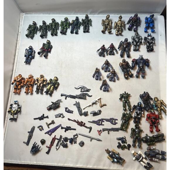 Mega Bloks Other - HUGE Lot of Halo Mega Bloks Construx Figures Parts UNSC Marines Covenant